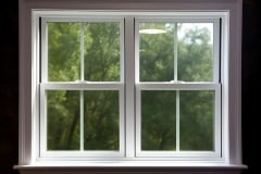 Single Hung Plastic Vinyl Window Inside View: AI Generated Image
